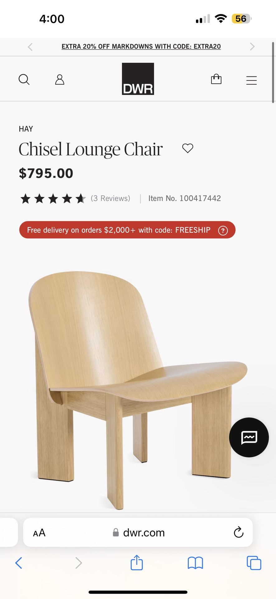 Brand New Hay Accent Chair 