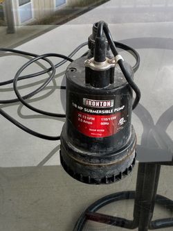 Ironton 1/8 HP Submersible Pump