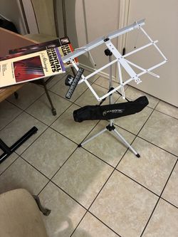 Music stand and violin books 1&2 bundle set