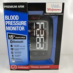 Item: Walgreens Premium Arm Blood Pressure Monitor – Bluetooth Condition: Brand New (Box has cosmetic damage) Model: WGNBPA-960BT  Description: Brand 