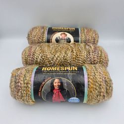 3~New Lion Brand Yarn Skein Homespun - Sierra 318 6 oz each Lot 0105