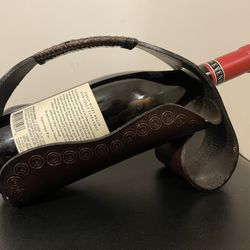 Leather Wine Carrier /tote /holder