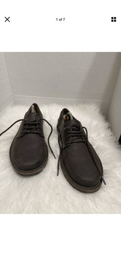 Clarks Collection Mens Lace Up Oxfords Style Size 11 Brown Leather 15522