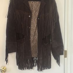 Vintage men’s fringe jacket