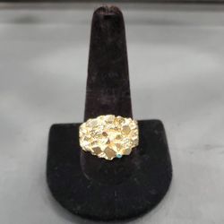 RAW NUGGET DESIGN RING