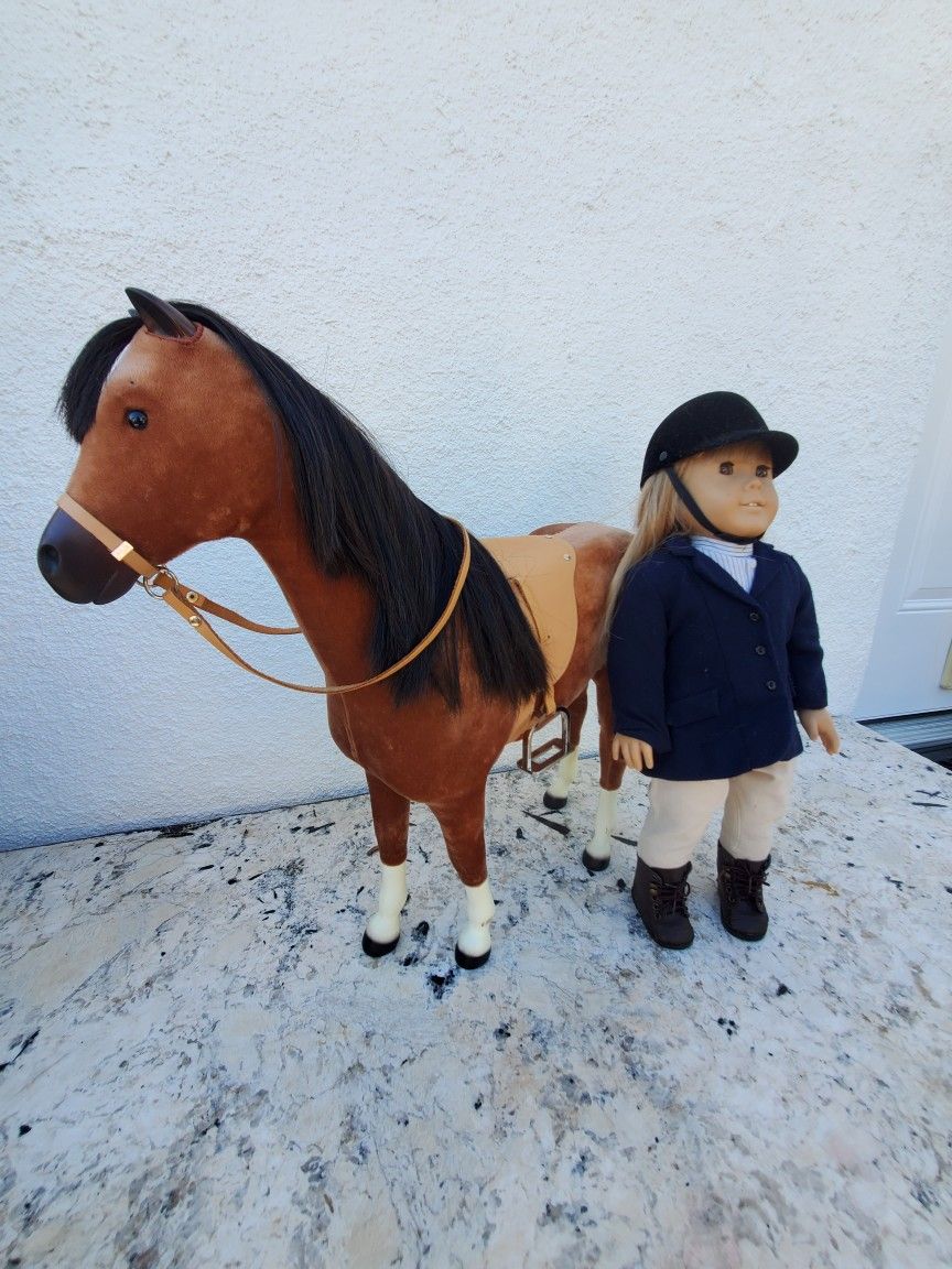 American Girl Doll And Horse