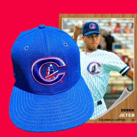 Vintage Columbus Clippers Derek Jeter Snapback Hat for Sale in New York,  NY - OfferUp