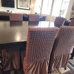 8-seater Dining Table With Serving Table 
