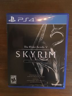 Sony PlayStation ps4 Skyrim the elder scrolls 5