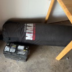 Punching Bag And Gloves 