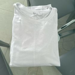 White Long Sleeve Thin T-Shirt