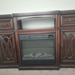 Tv Stand With Fire Place 