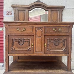 19th Century Carved  Sideboard 