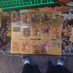 Gold Pokemon Cards 