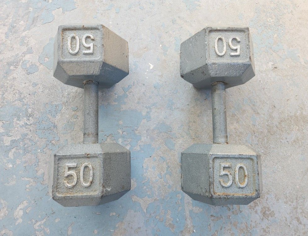 50 Pound Dumbbells