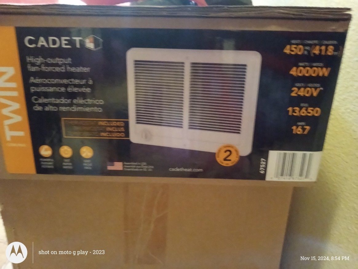 Cadet 4000watt Heater