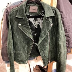 BLANK NYC Forest Green Suede Jacket