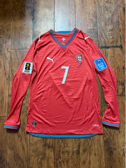 Portugal 2026 World Cup Home Jersey #7 Ronaldo Player Version Size M + WC Patch