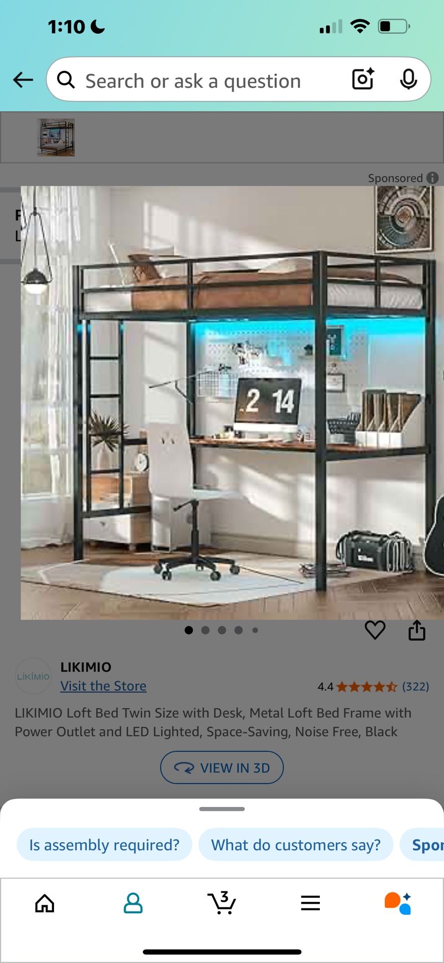 Loft Bed Frame $100.00 OBO