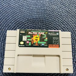 Super Nintendo Game ( Ms.PAC-MAN )