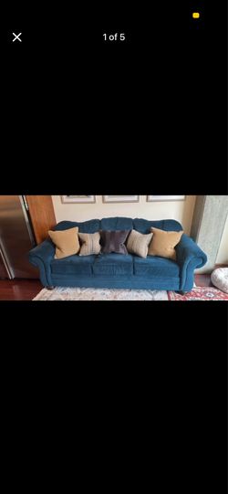 Blue Velvet Flexsteel Couch