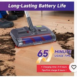 Rechargeable Floor Sweeper ( Lightweight 2.0 Lb.)