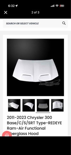 Chrysler 300 red eye hood