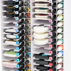 Krafetto Combined storage shelf of ink pads, 28 grids for ink pads, 28 grids for markers, 28 grids for ink refill, organizer