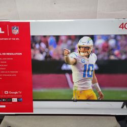TLC 40" Full HD Smart 1080 Google TV Brand New (Price Is Firm)