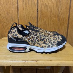 Nike Air Kukini Leopard Print Black White Sneakers DJ6418-001 Mens 10 NEW NO BOX