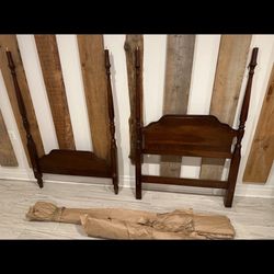 Solid Cherry Twin Bed Frame 