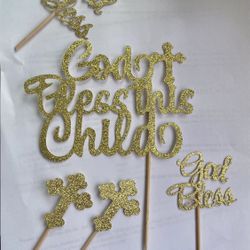Communion/ baptism Cake Topper