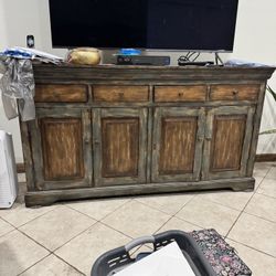 Tv Console/with Drawers