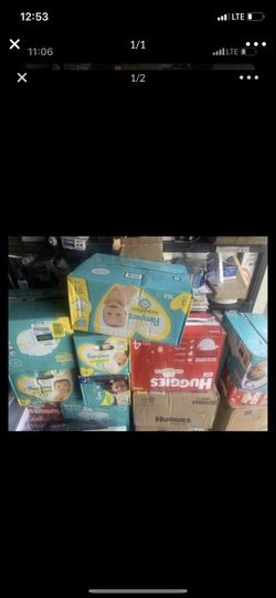 All size pampers & huggies