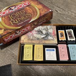 Monopoly Lord Of The Rings Trilogy Edition 