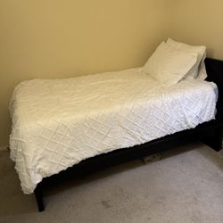 Twin Bed. Three Foam Mattresses