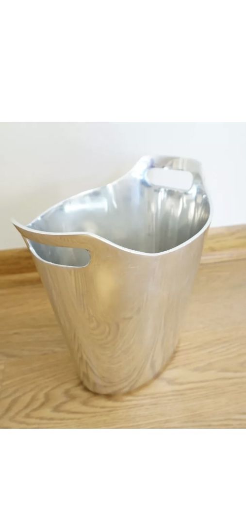 Pottery Barn Silver Barona Wine Chiller/Ice bucket