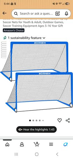 Brand new pop up soccer net
