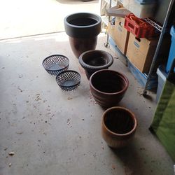 Planter Pots  Ready For Spring  Make Offer