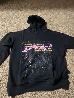 Sp5der Black Hoodie Nevermind the Spider