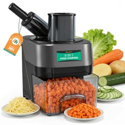 Newhai 3 in 1 Electric Vegetable Dicer Slicer Shredder Automatic Veggie & Fruit Cutter