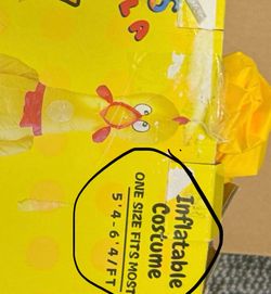 Inflatable chicken costume