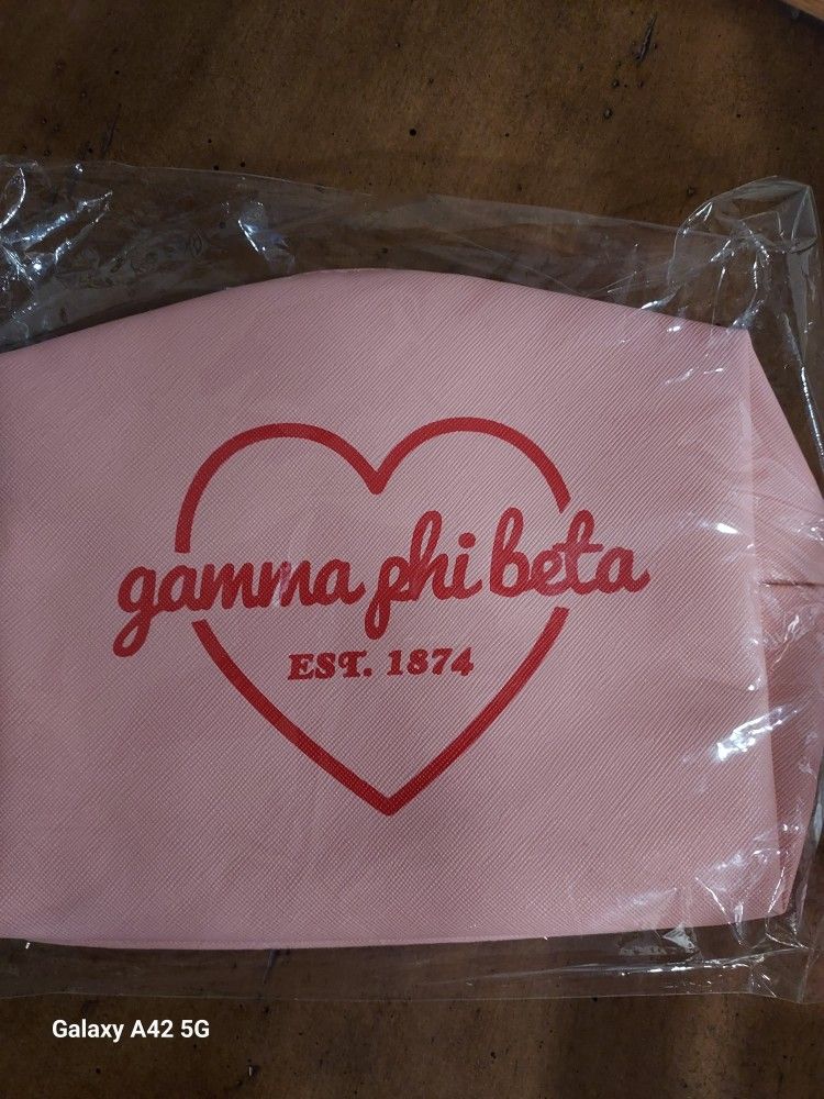 gamma phi beta  NEW Greek Gear Makeup Clutch 