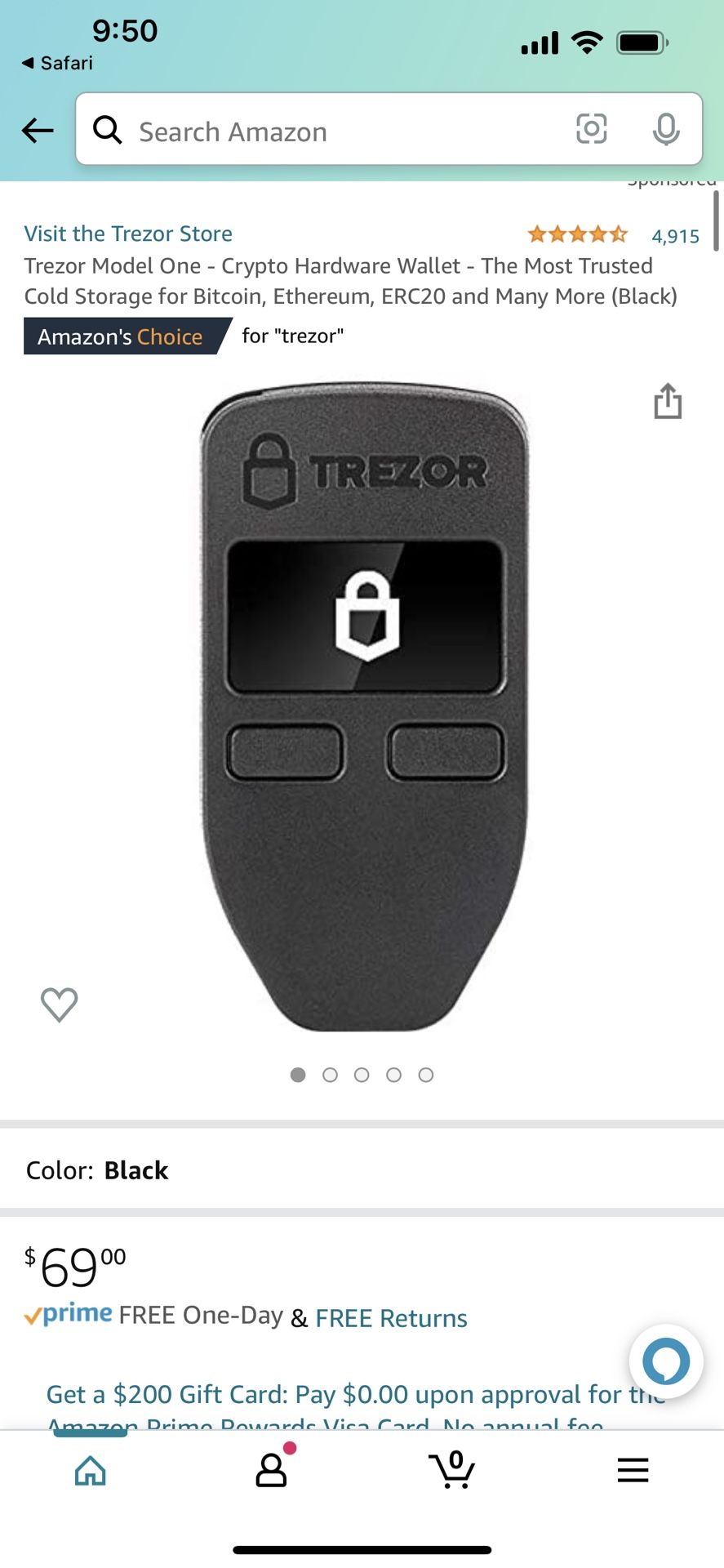 Trevor One Crypto Wallet Brand New