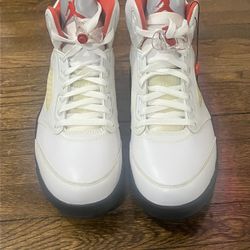 Brand New Air Jordan 5 “White Fire Red” (Original 1990) Men’s Size 12 