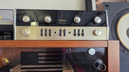 JBL L100 Century Speakers,Technics SL-1200MK2 Turntable,McIntosh MA 230