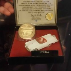 Gold Machcar Box Year 57 White Color Thunder Bird