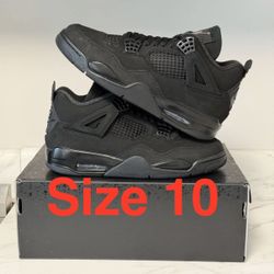 Jordan 4 Black Cat Size 10 Brand New In Hand Travis Brick  