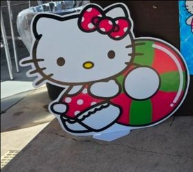 Hello Kitty Cutout Display Sign and decorations