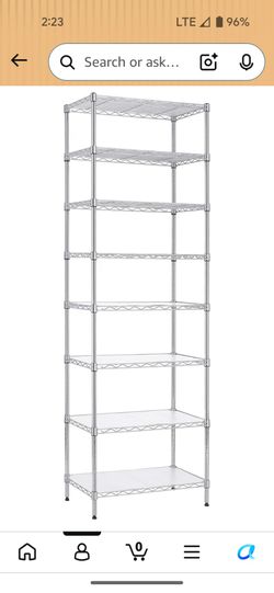 Wire shelves